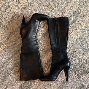 PRADA stiletto calf-high boots